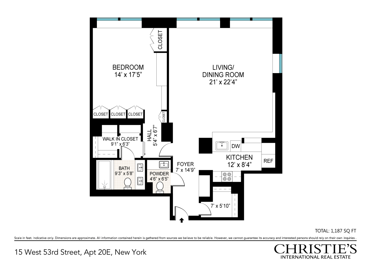 Floorplan for 15 West 53rd Street, 20E