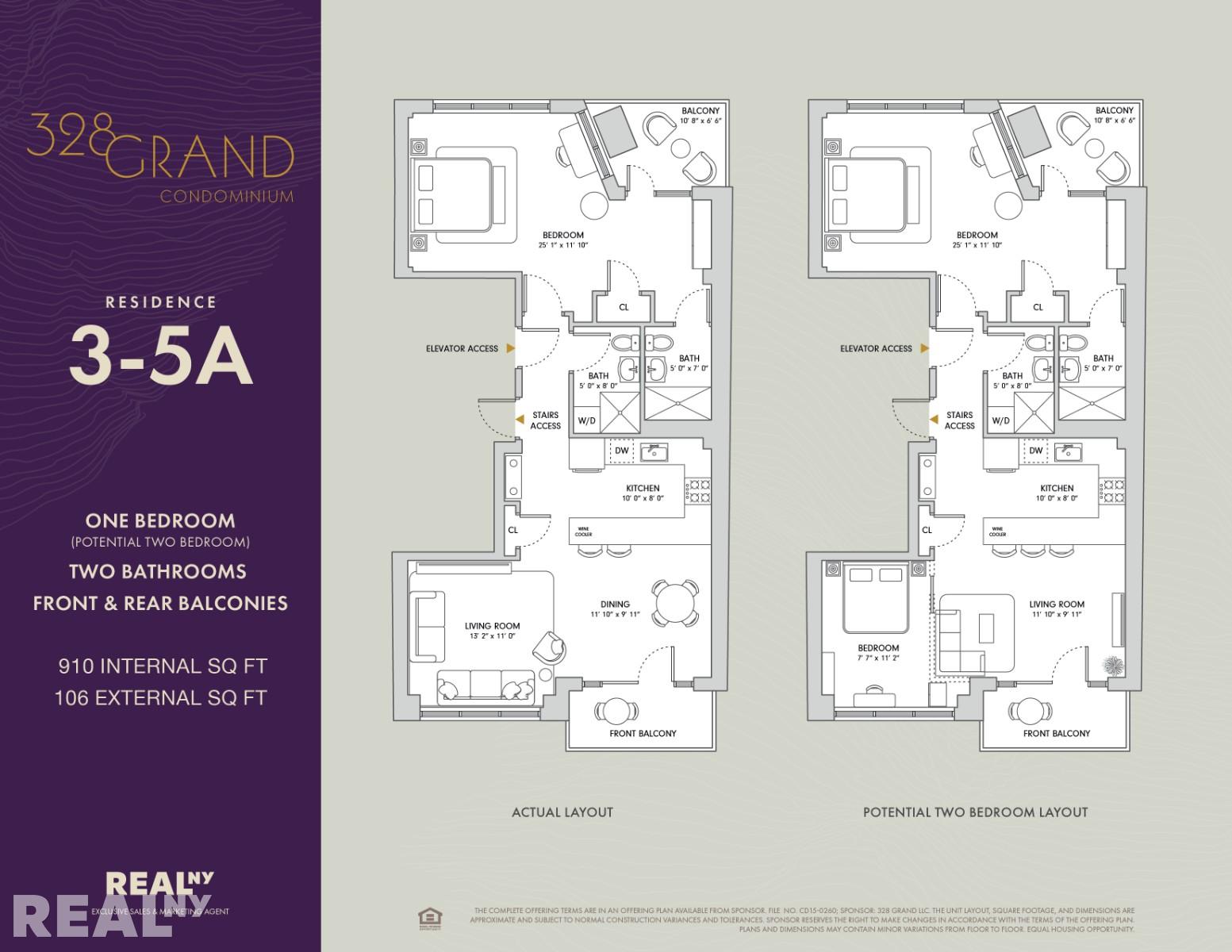 Floorplan for 328 Grand Street, 4A