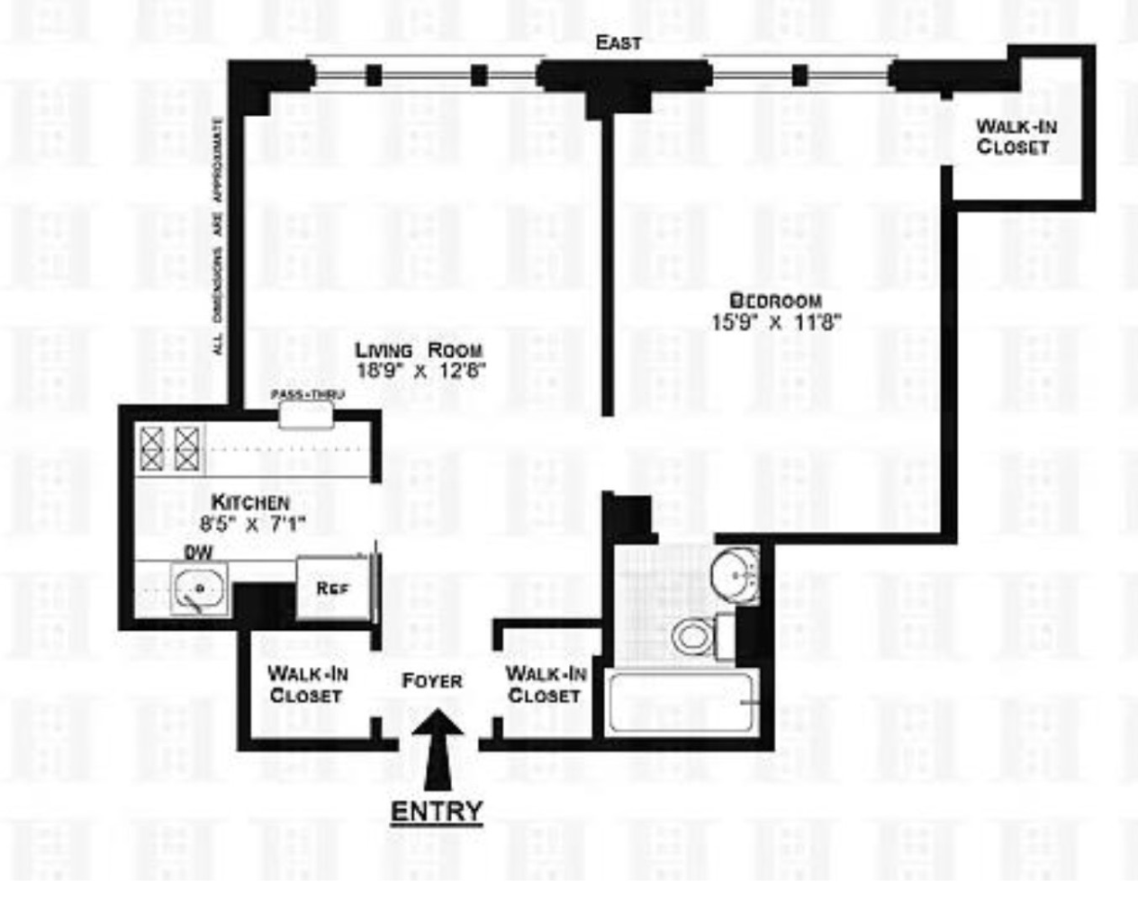 Floorplan for 40 West 72nd Street, 104