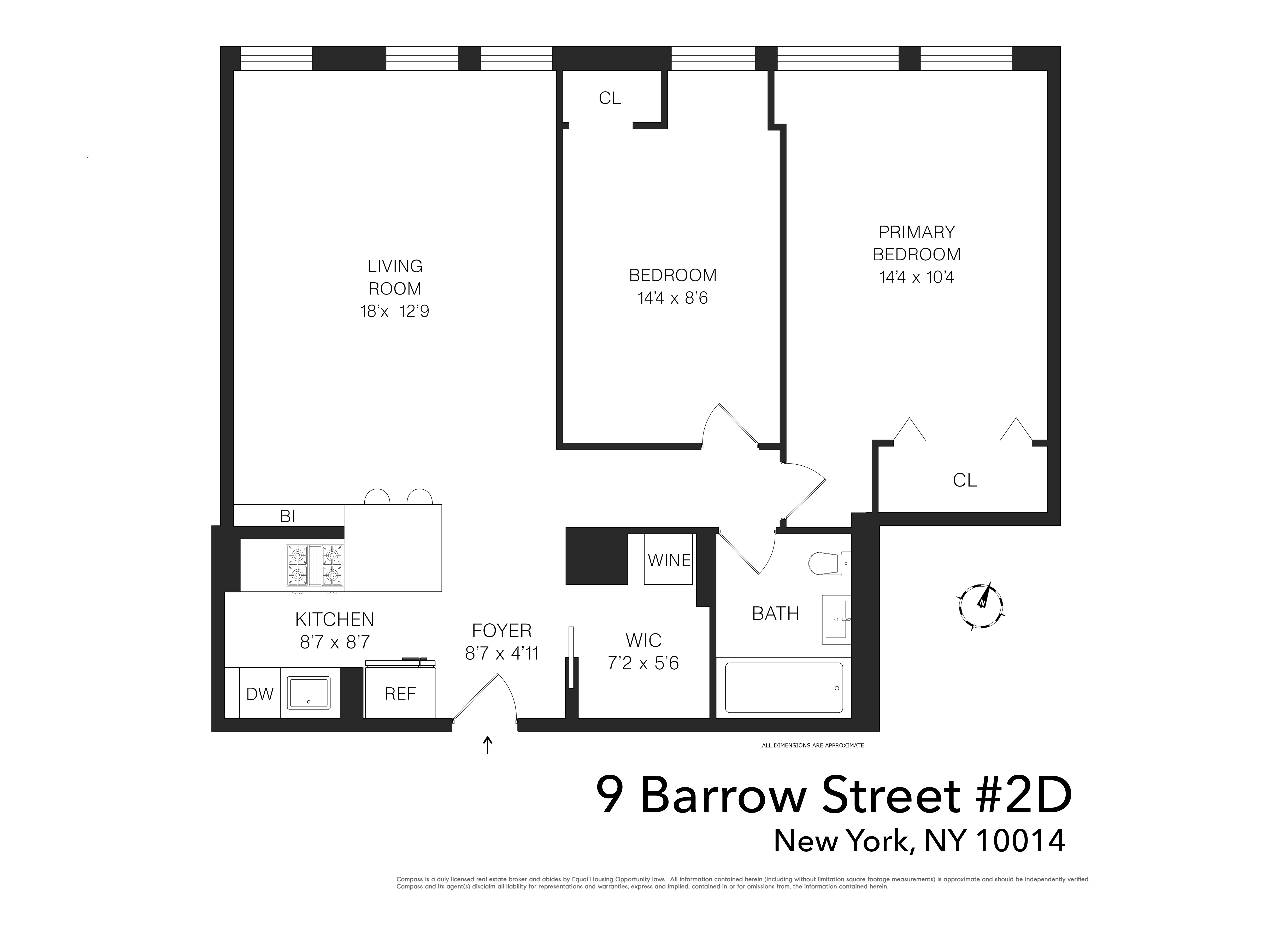 Floorplan for 9 Barrow Street, 2D