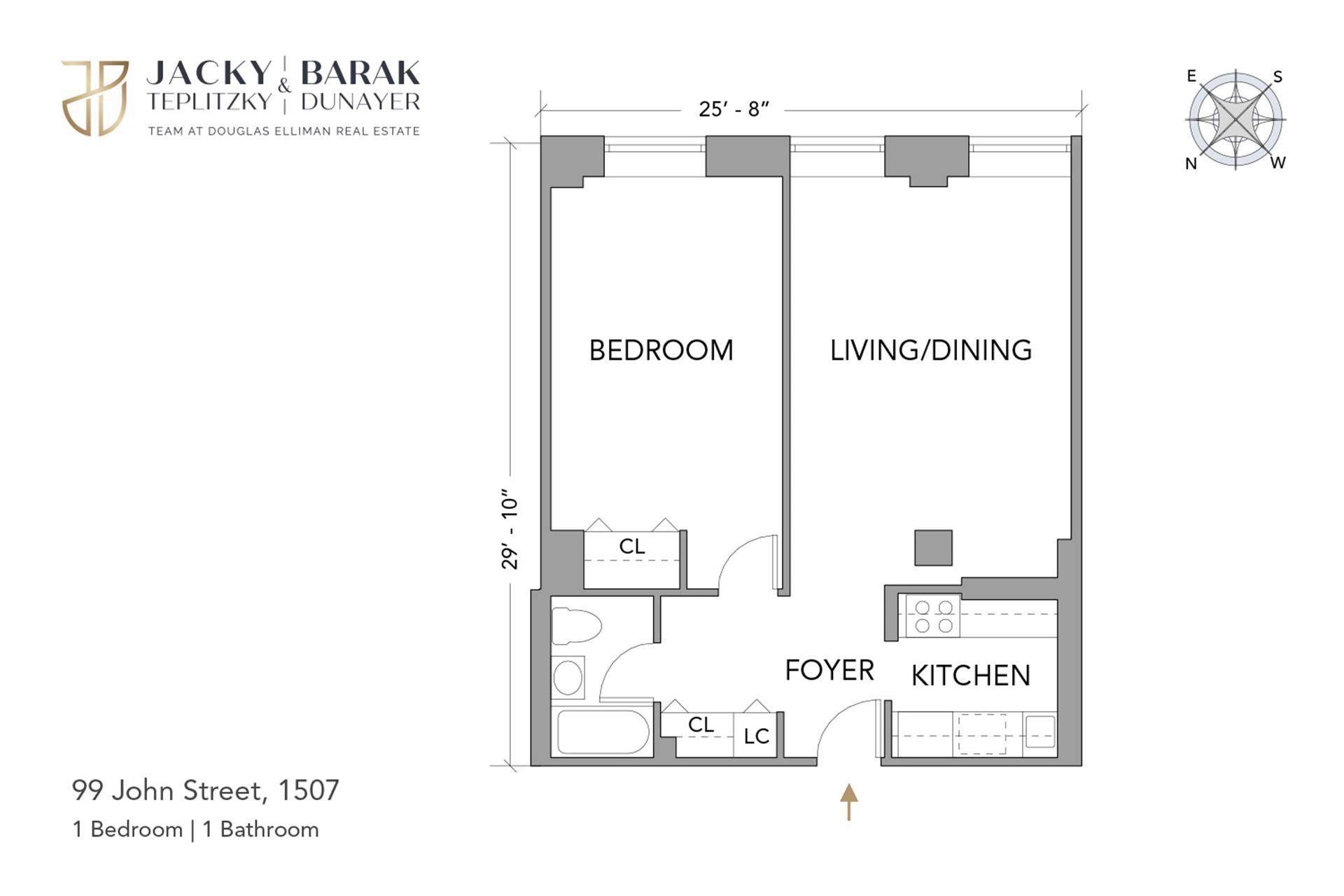 Floorplan for 99 John Street, 1507