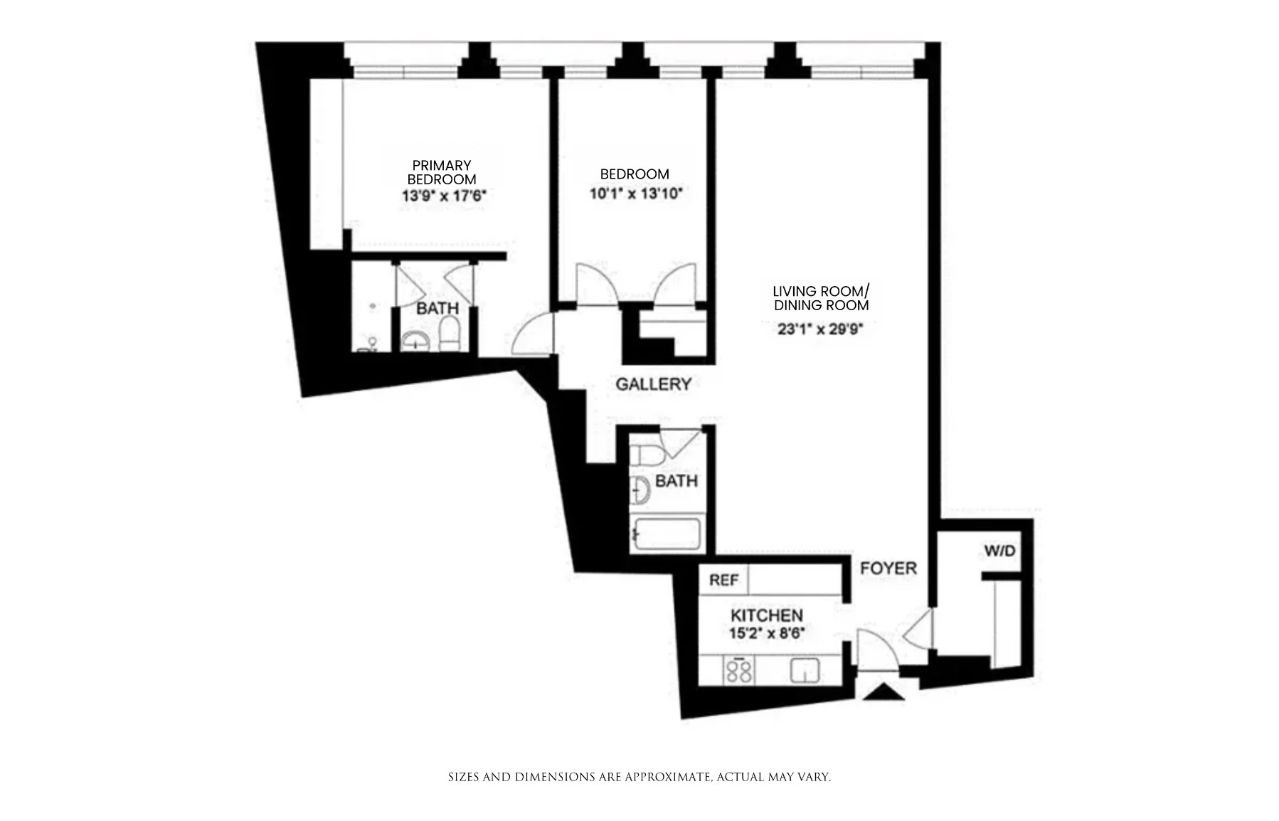 Floorplan for 21 Astor Place, 9A