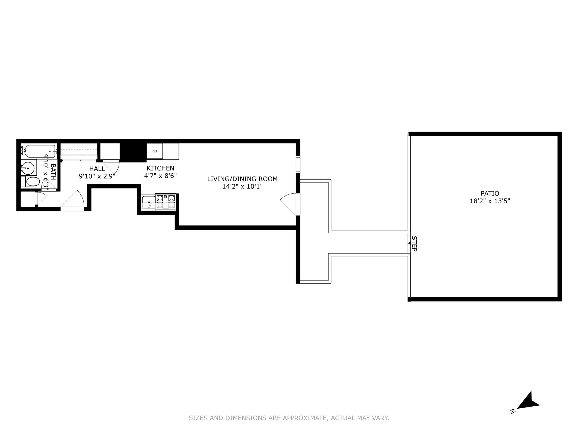 Floorplan for 482 East 74th Street, 1C