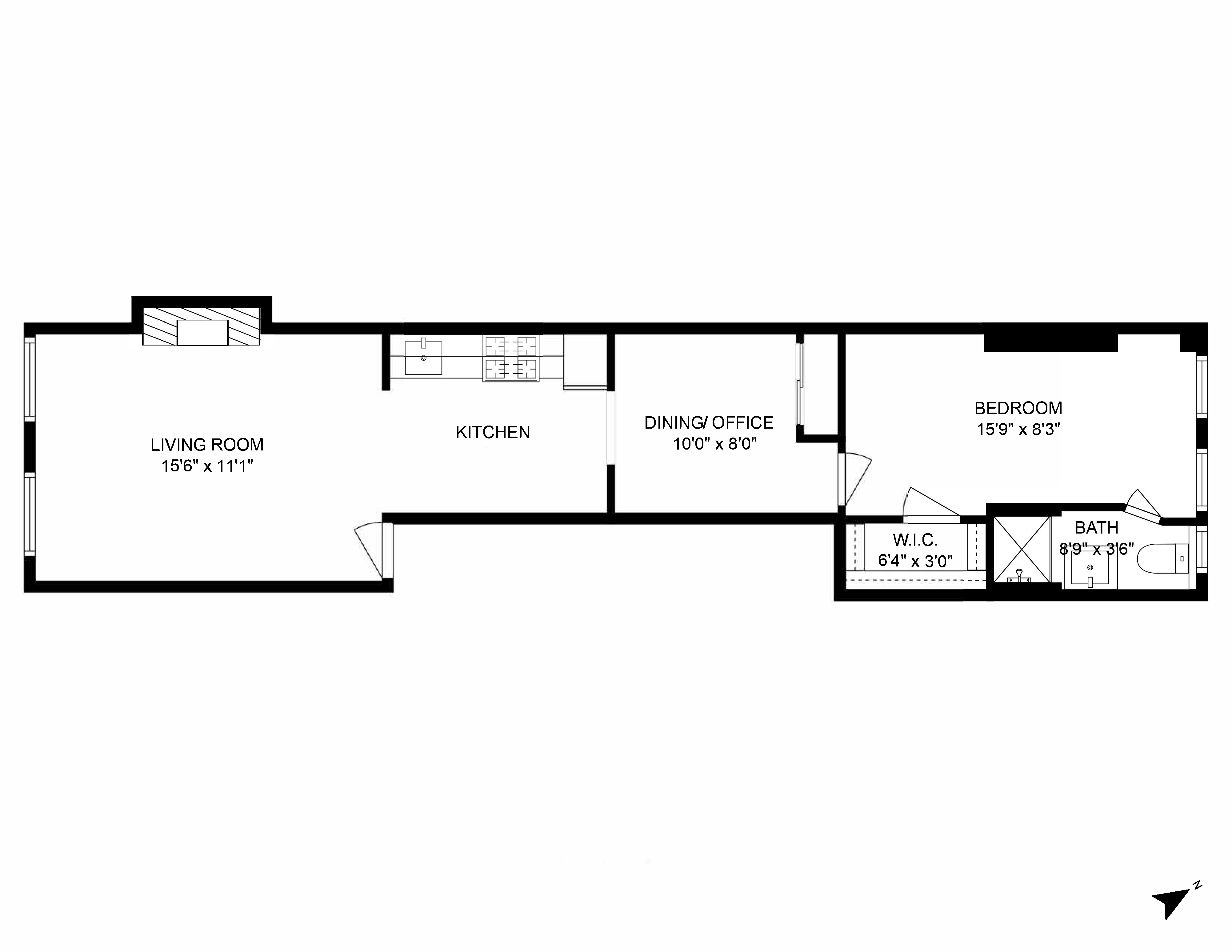 Floorplan for 217 East 5th Street, 6