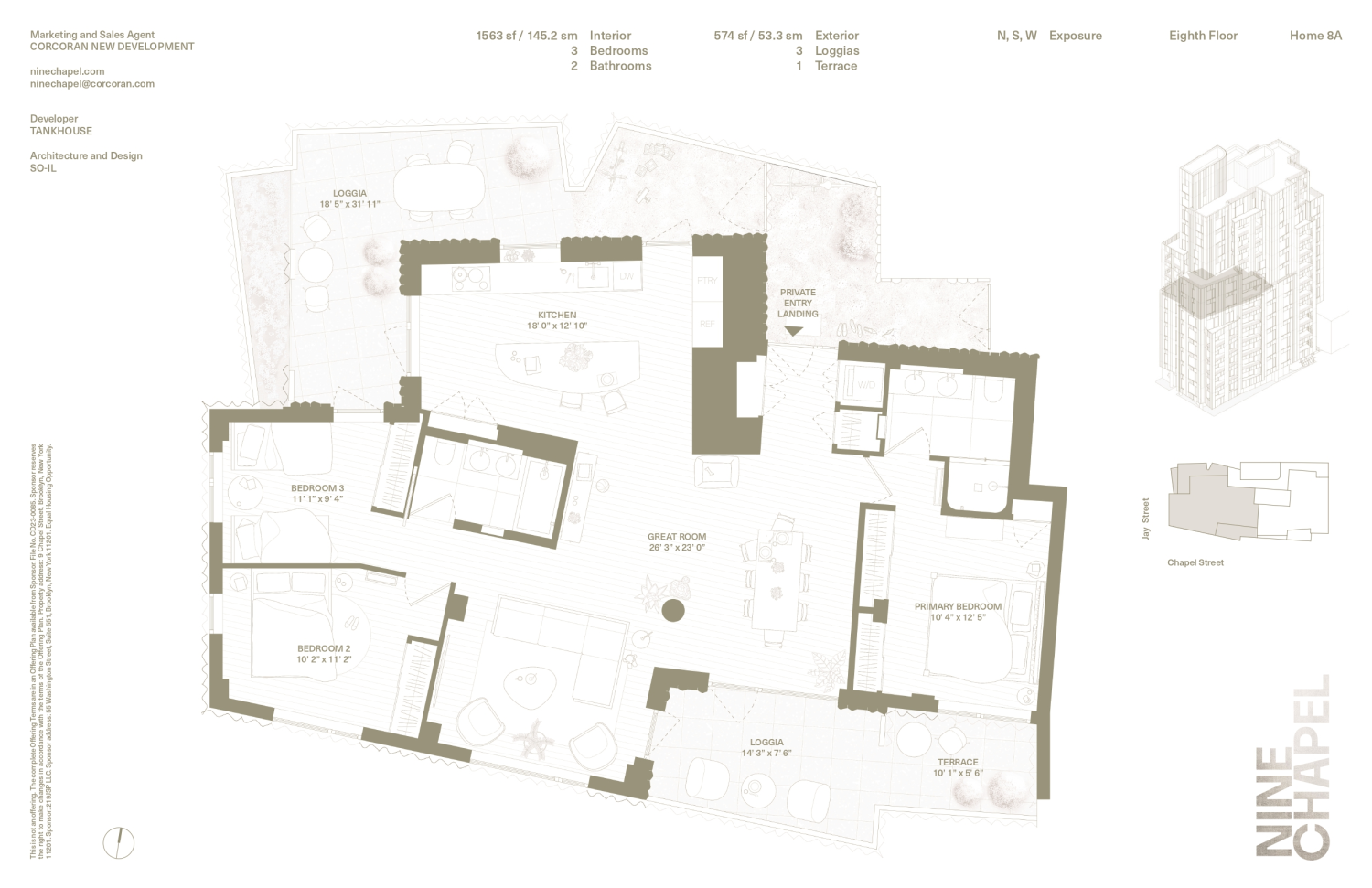 Floorplan for 9 Chapel Street, 8A