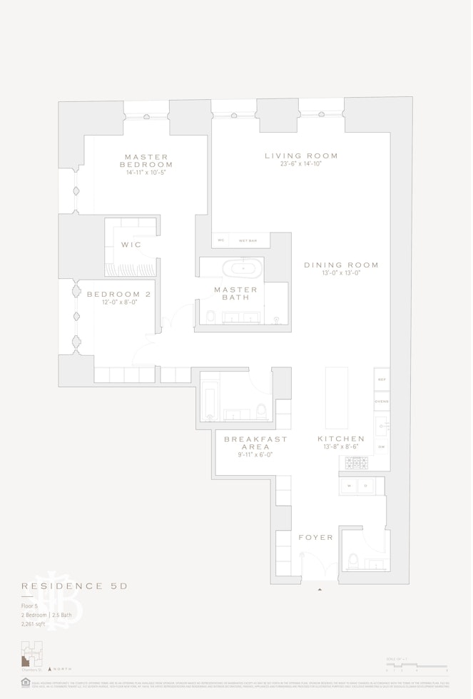 Floorplan for 49 Chambers Street, 5D