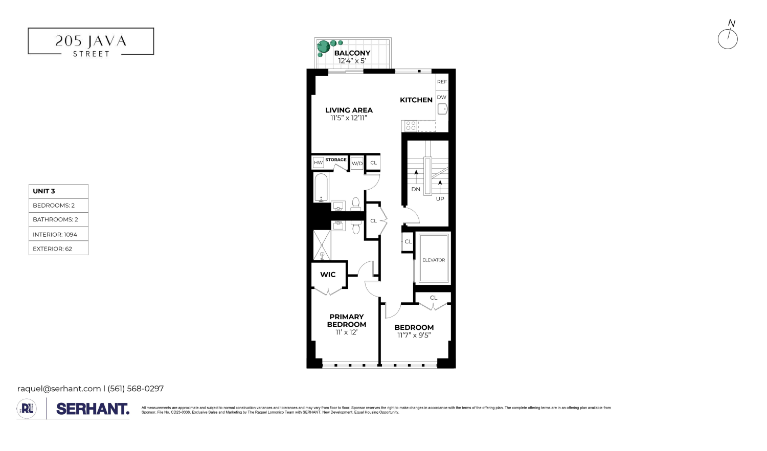 Floorplan for 205 Java Street, 3