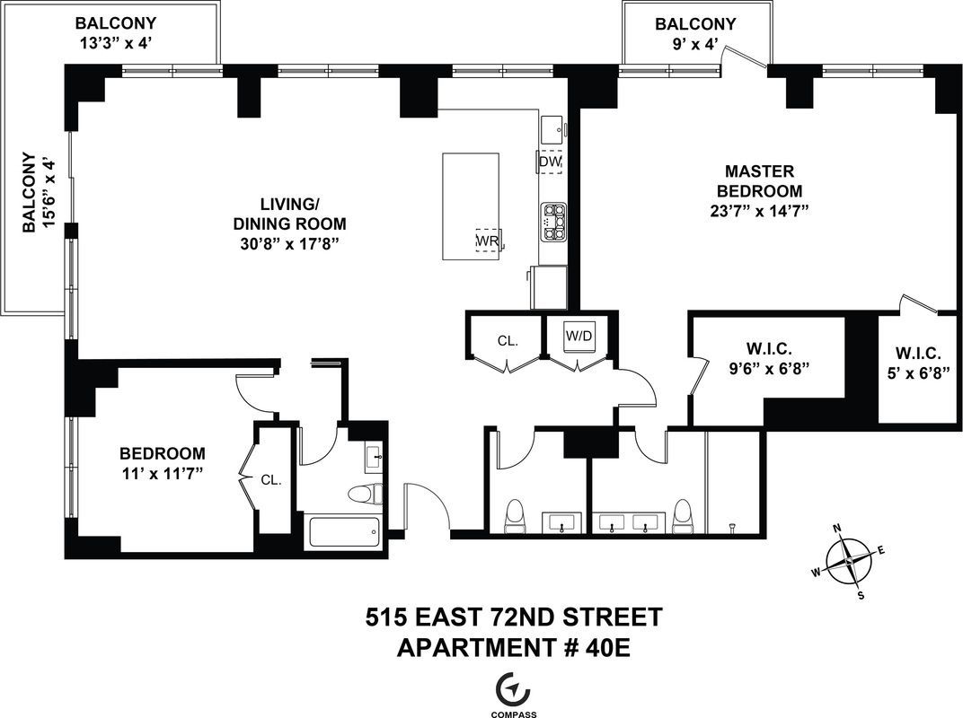 Floorplan for 515 East 72nd Street, 40E