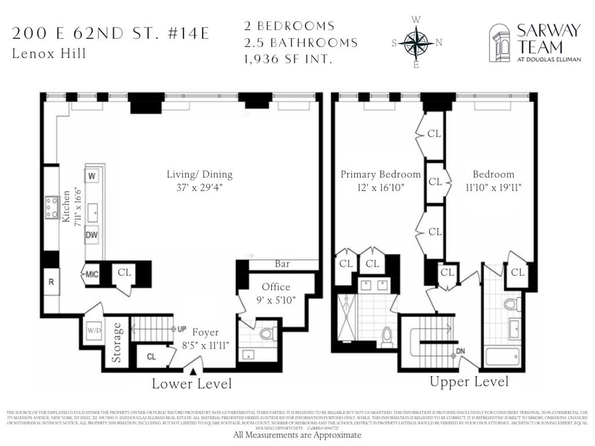 Floorplan for 200 East 62nd Street, 14E