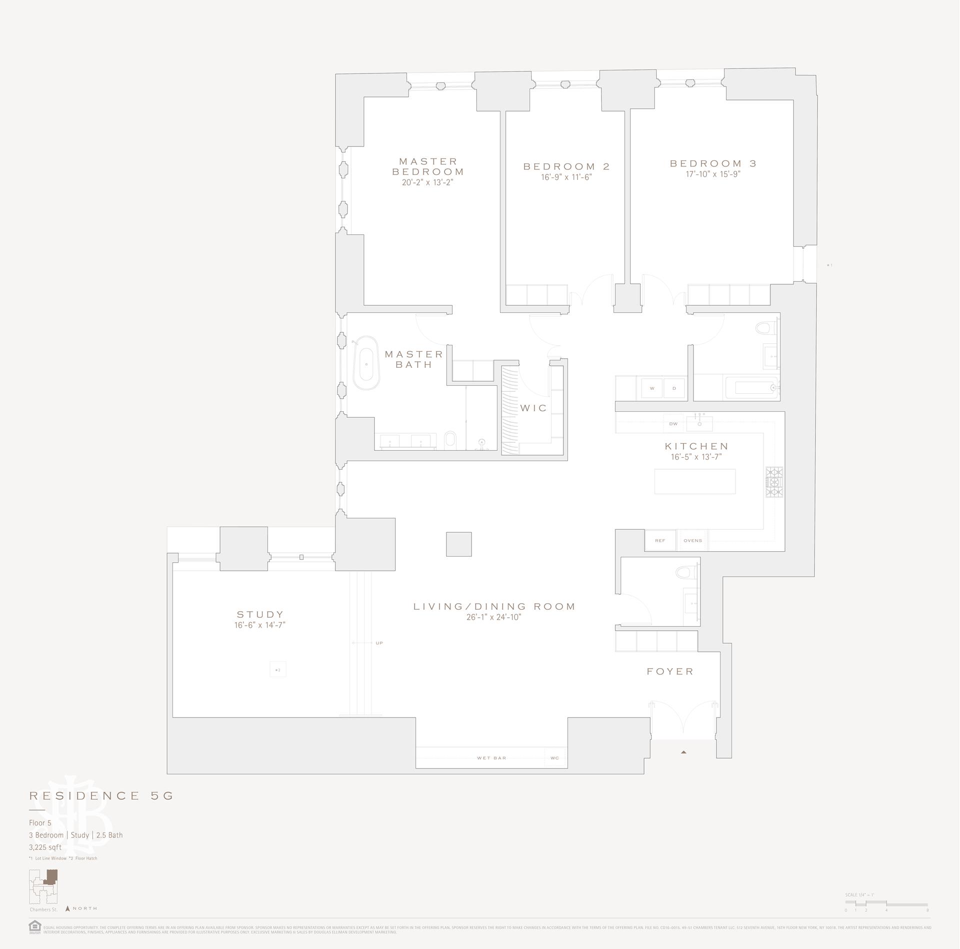 Floorplan for 49 Chambers Street, 5G