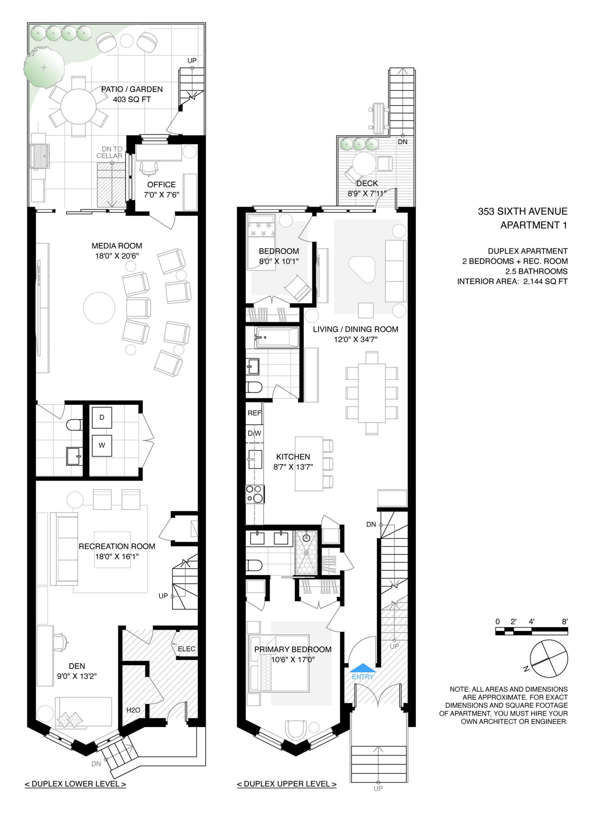 Floorplan for 353 6th Avenue, PARLOR