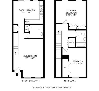 Floorplan for 2547 Frederick, Douglass Boulevard, D