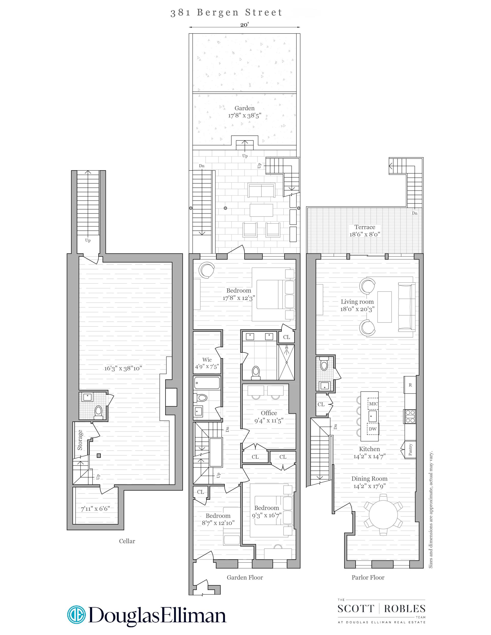 Floorplan for 381 Bergen Street, GARDEN