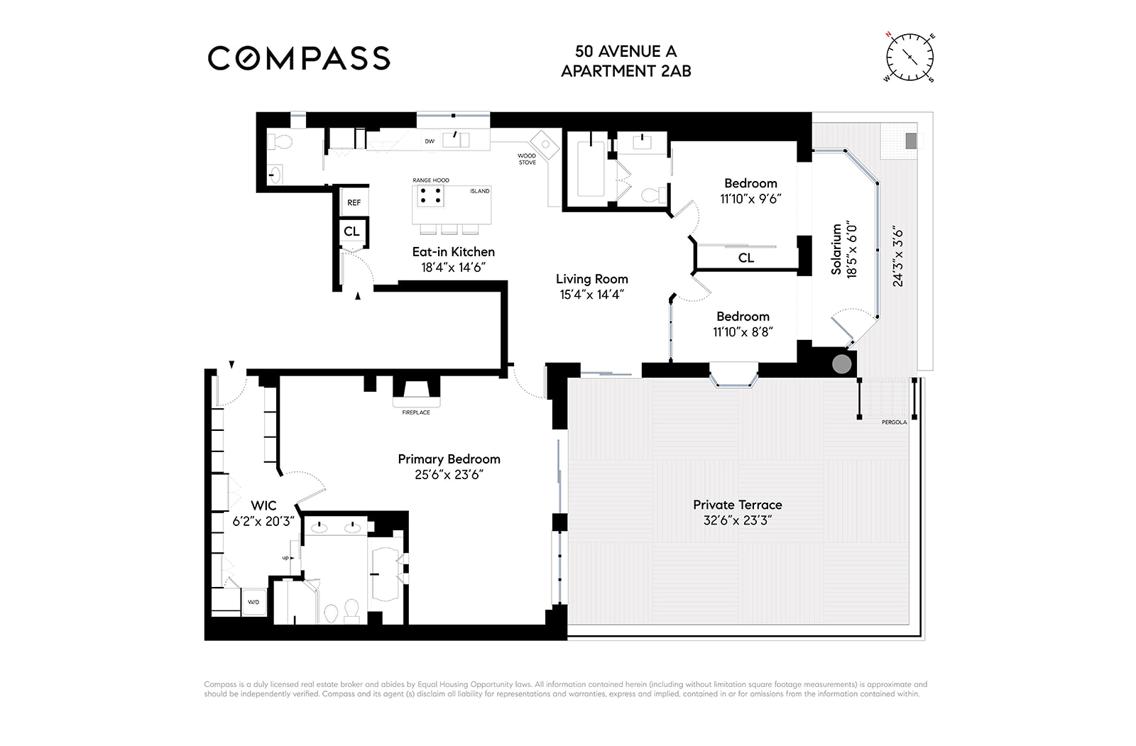 Floorplan for 50 Ave A, 2AB