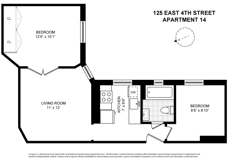 Floorplan for 125 East 4th Street, 14