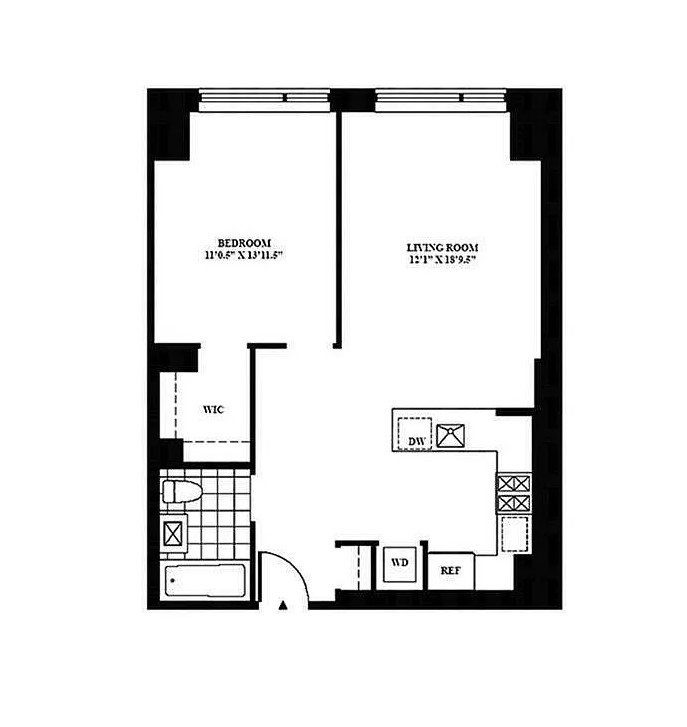 Floorplan for 540 West 28th Street, 9E