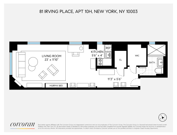 Floorplan for 81 Irving Place, 10H