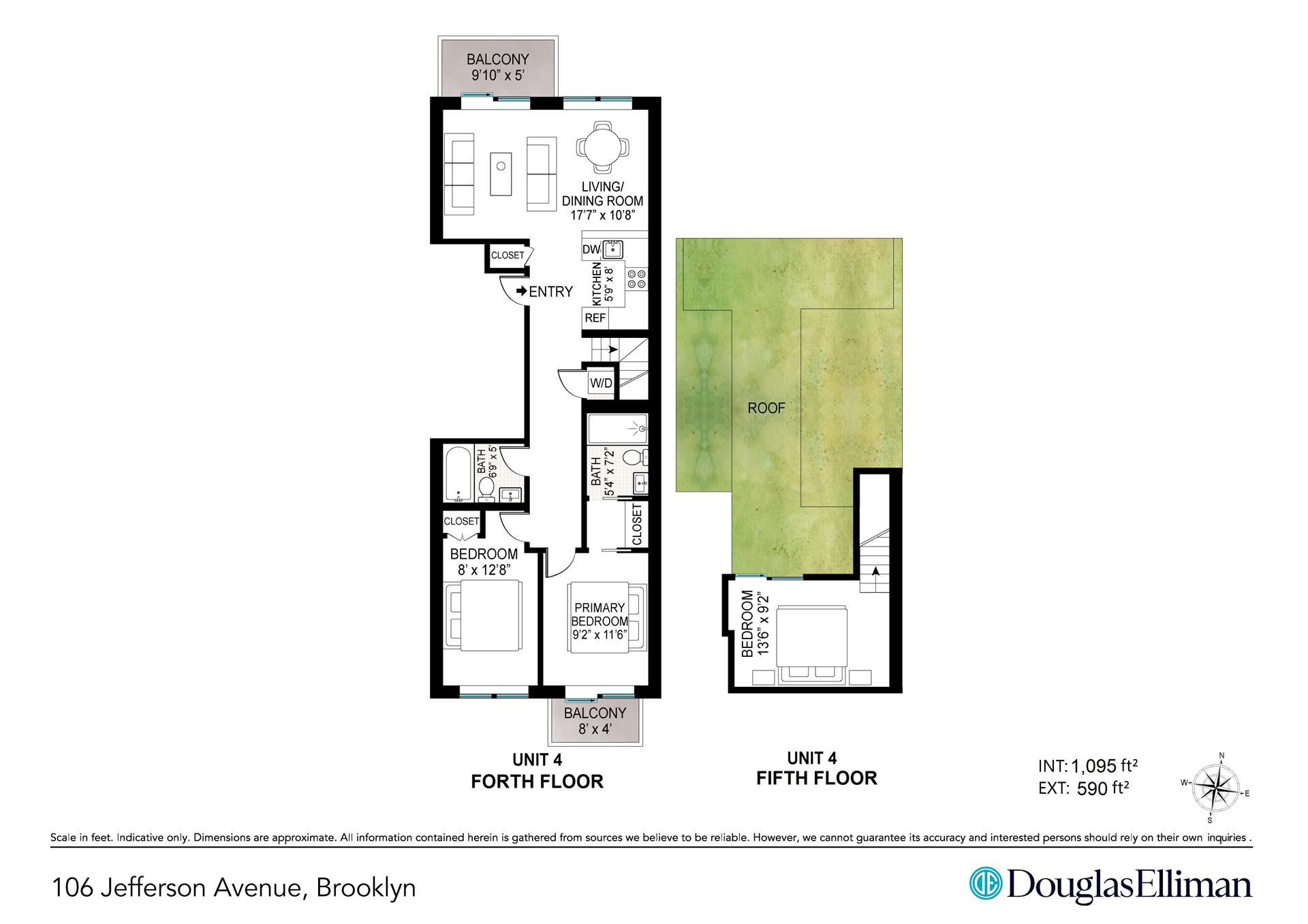 Floorplan for 106 Jefferson Avenue, PH