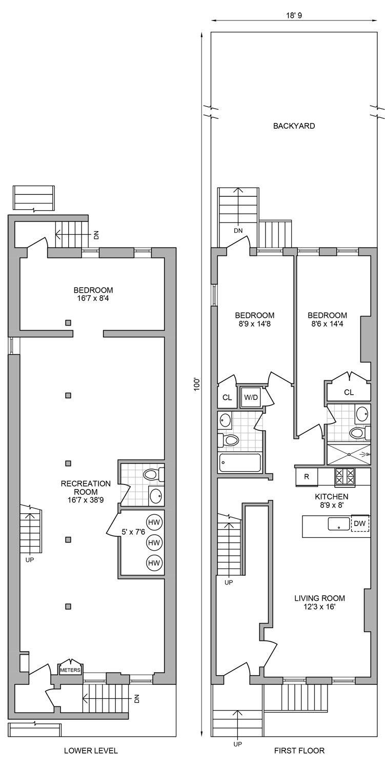 Floorplan for 972 Madison Street, 1