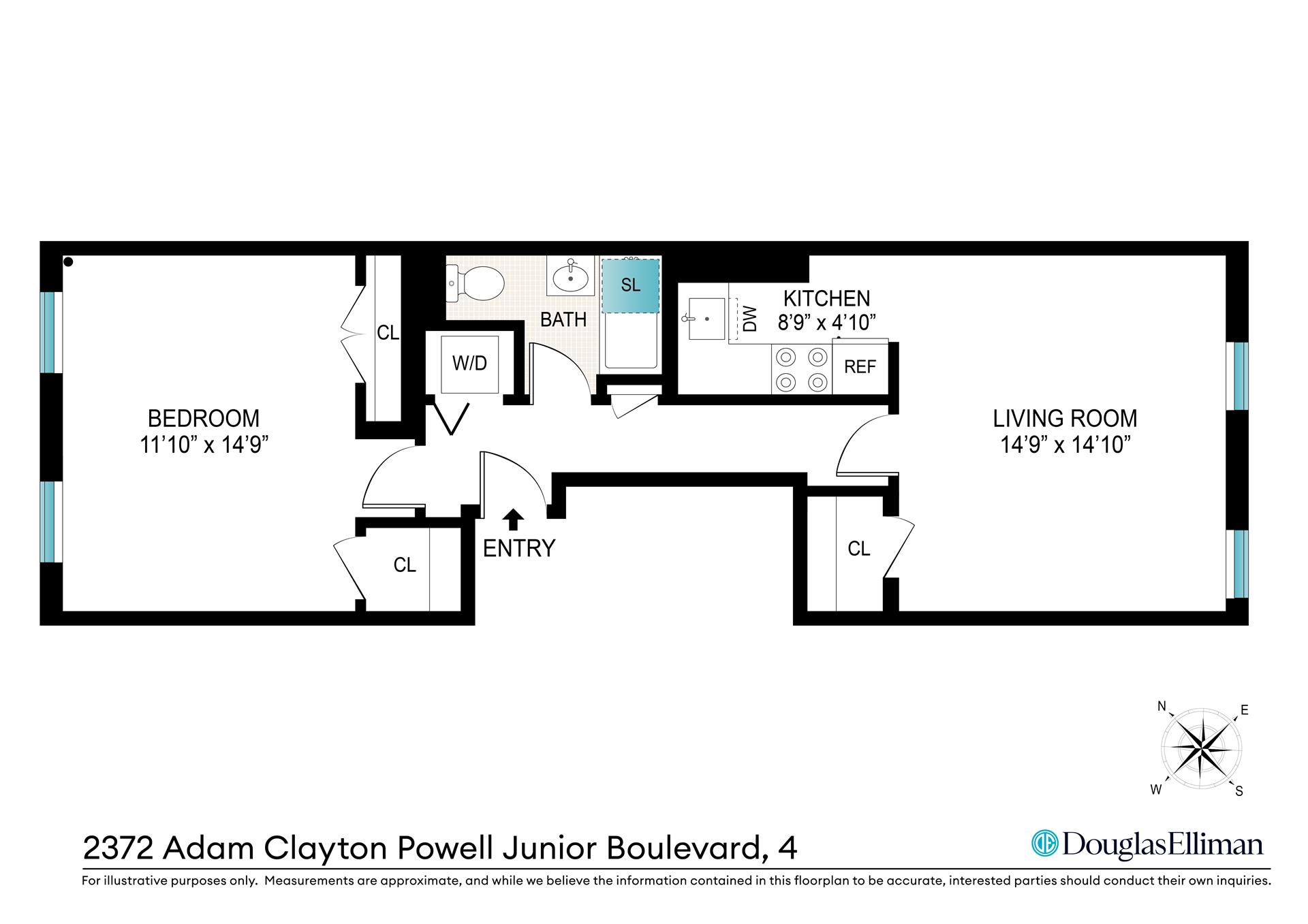 Floorplan for 2372 Adam C Powell Boulevard, 4