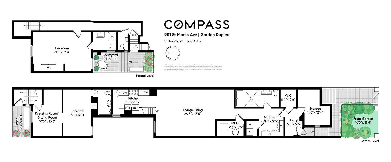 Floorplan for 901 St Marks Avenue, GARDEN