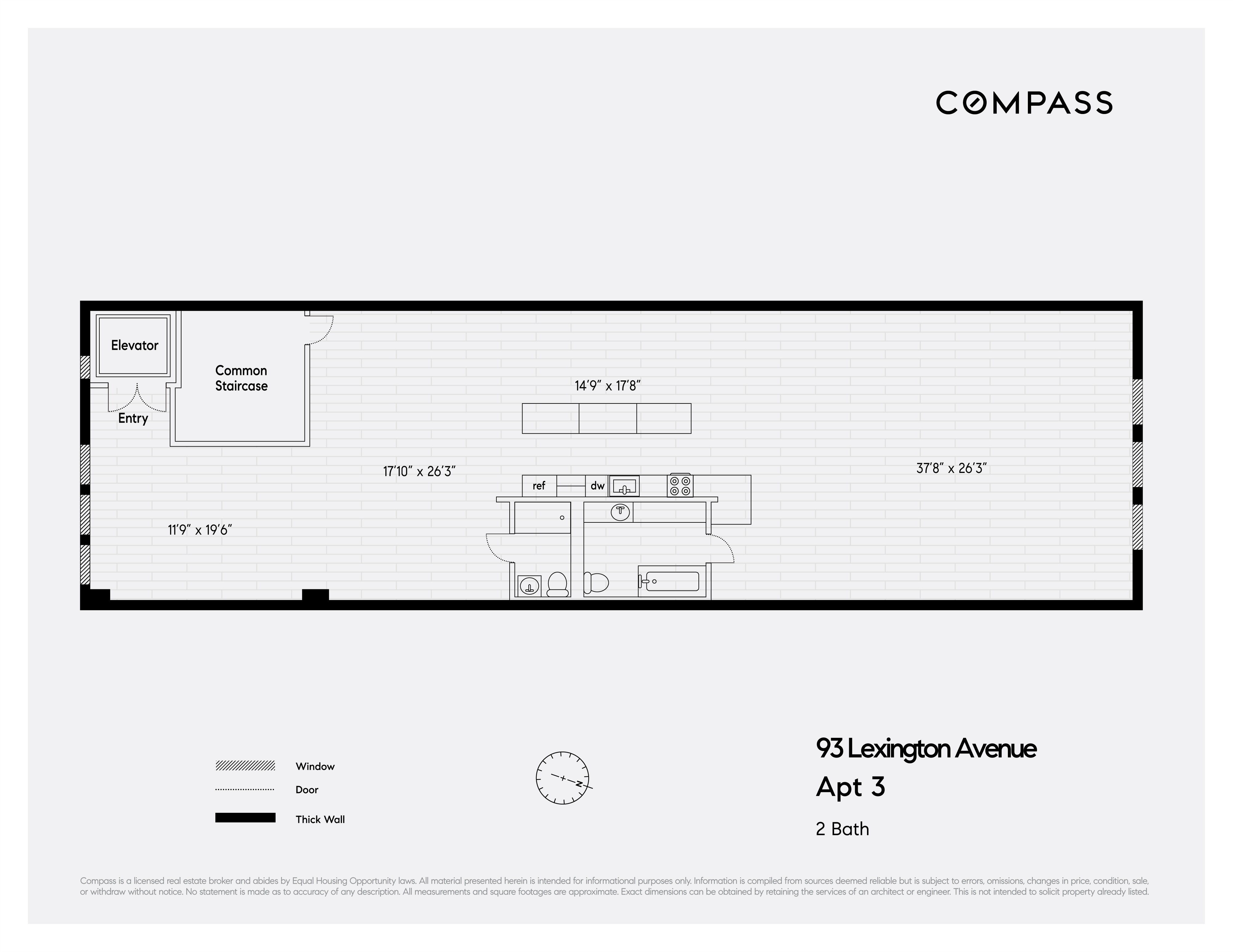 Floorplan for 93 Lexington Avenue, 3