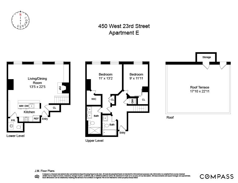 Floorplan for 450 West 23rd Street, E