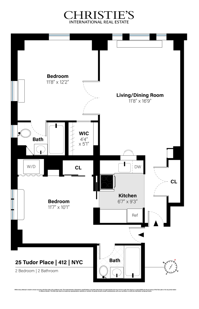 Floorplan for 25 Tudor City Place, 412