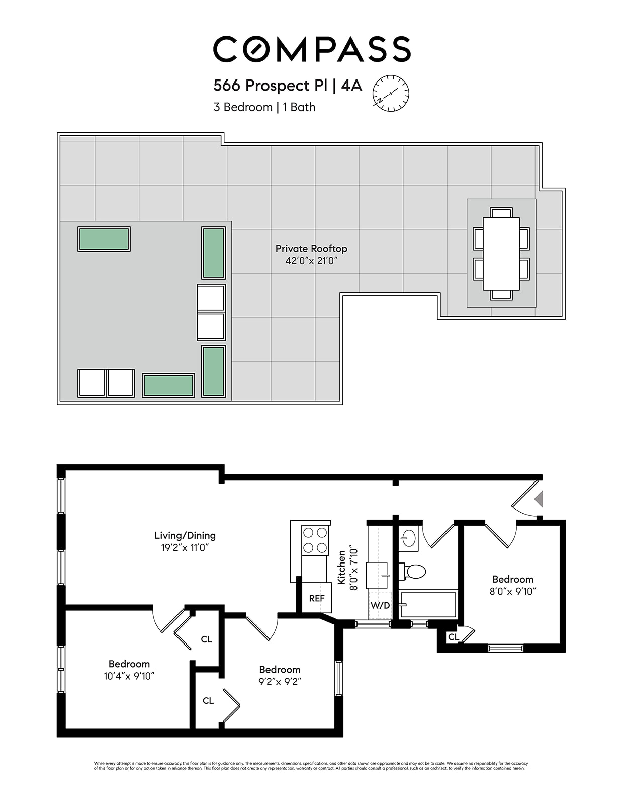 Floorplan for 566 Prospect Place, 4A