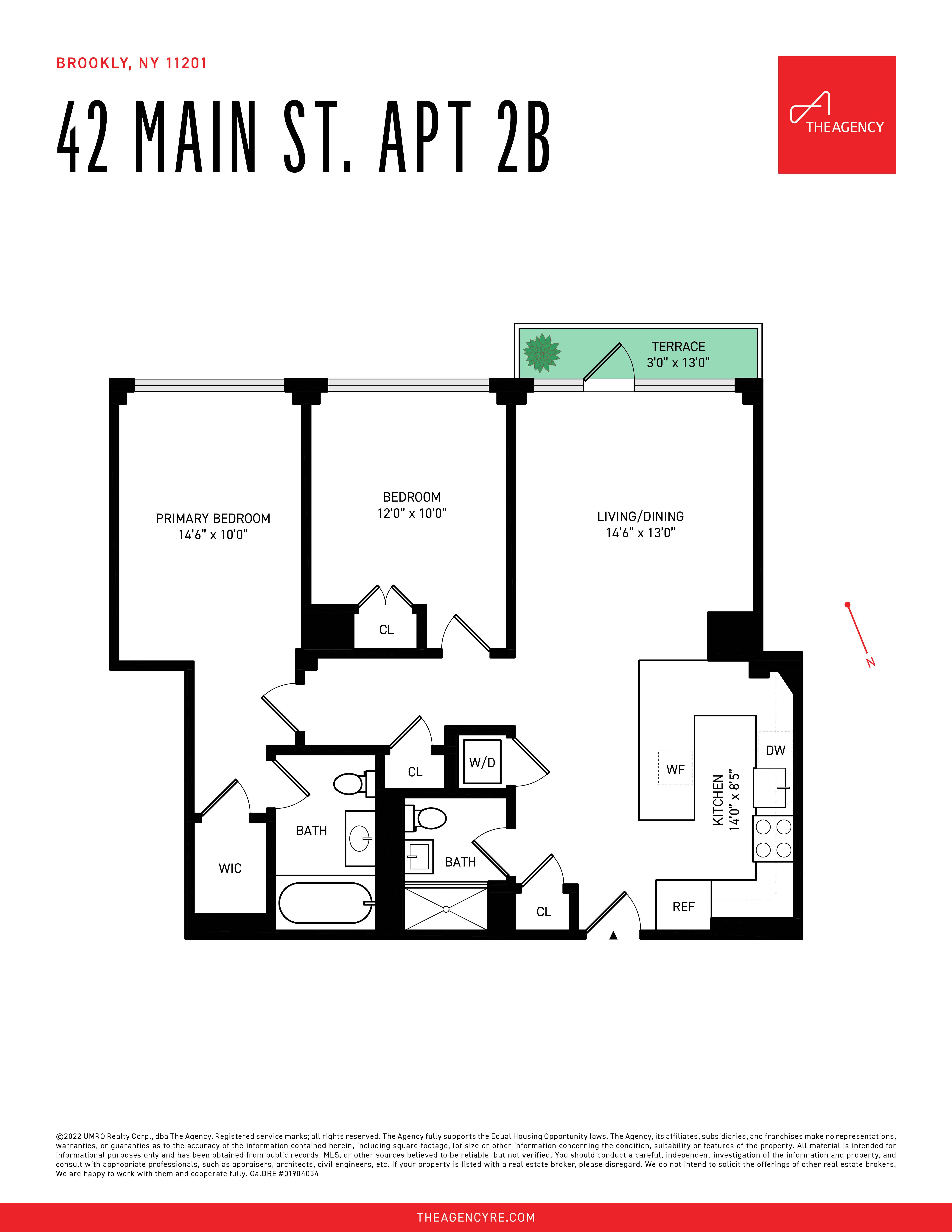 Floorplan for 42 Main Street, 2-B