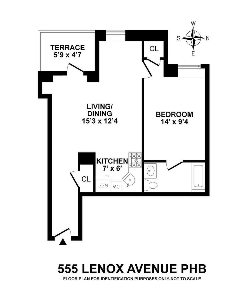 Floorplan for 555 Lenox Avenue, PHB