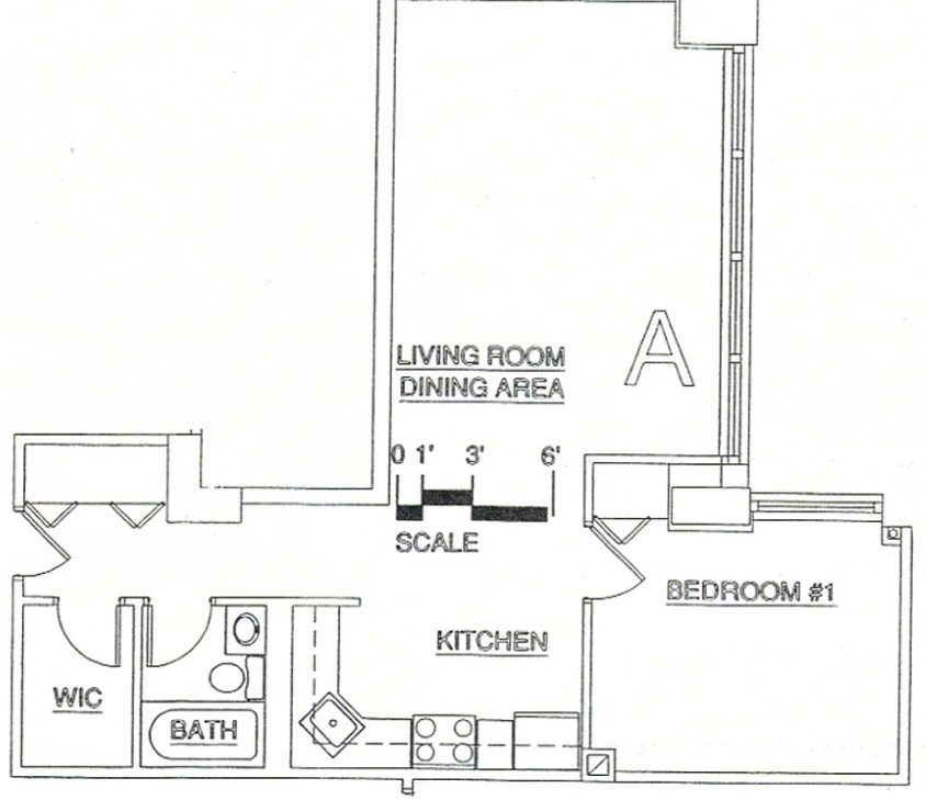 Floorplan for 505 Court Street, 2A