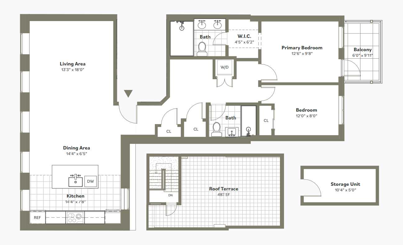 Floorplan for 522 State Street, 4