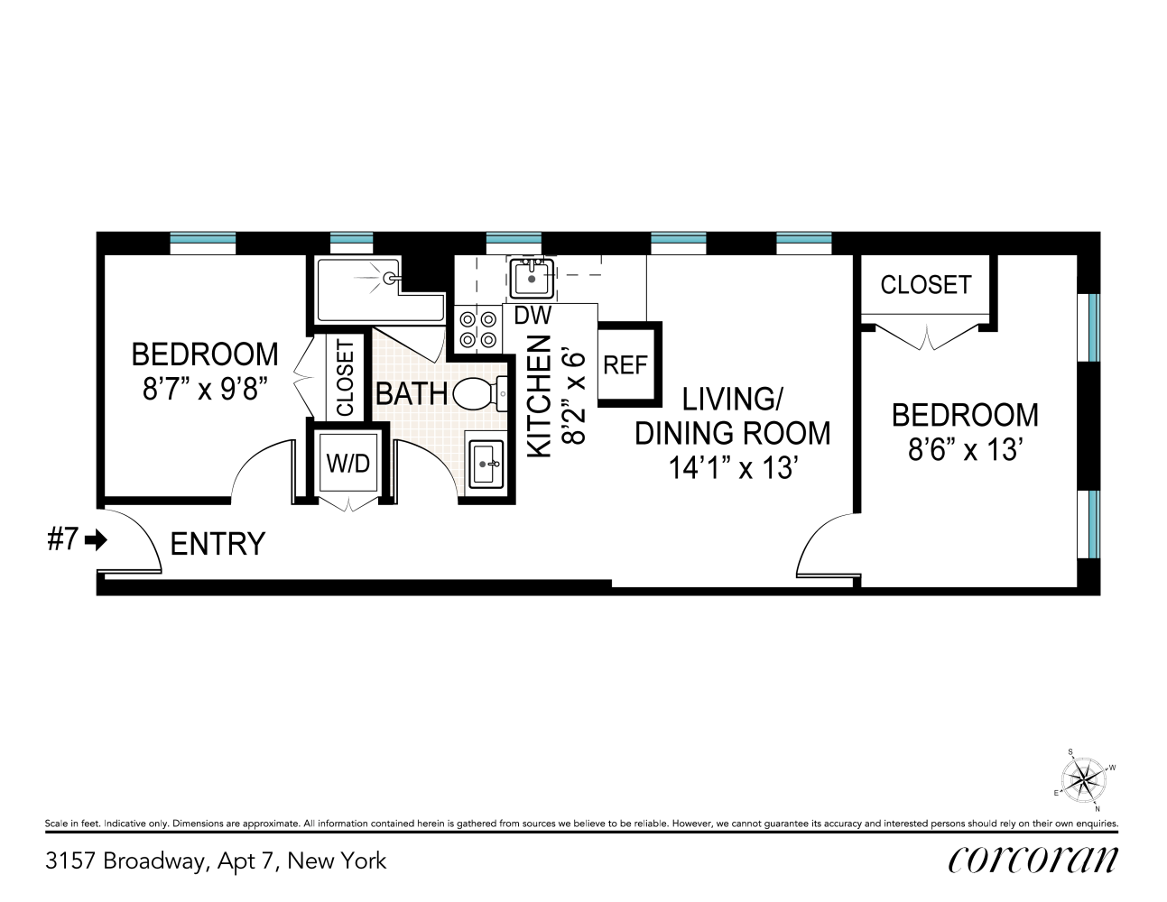 Floorplan for 3157 Broadway, 7