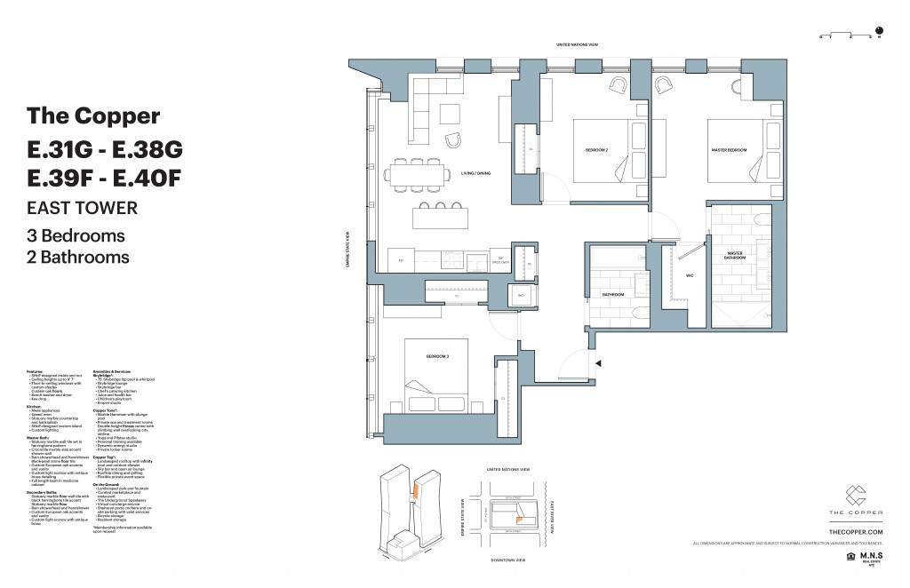 Floorplan for 626 1st Avenue, E-40F