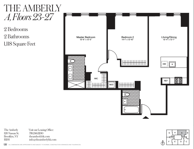 Floorplan for 120 Nassau Street, 27A