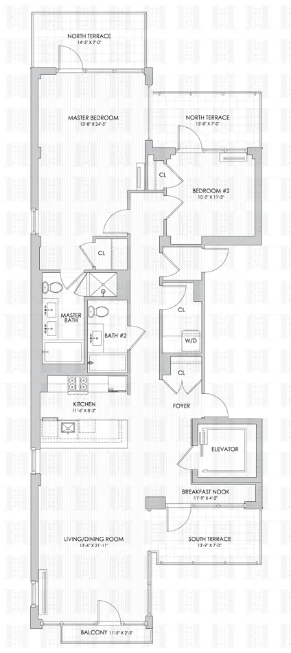 Floorplan for 129 West 123rd Street, PH