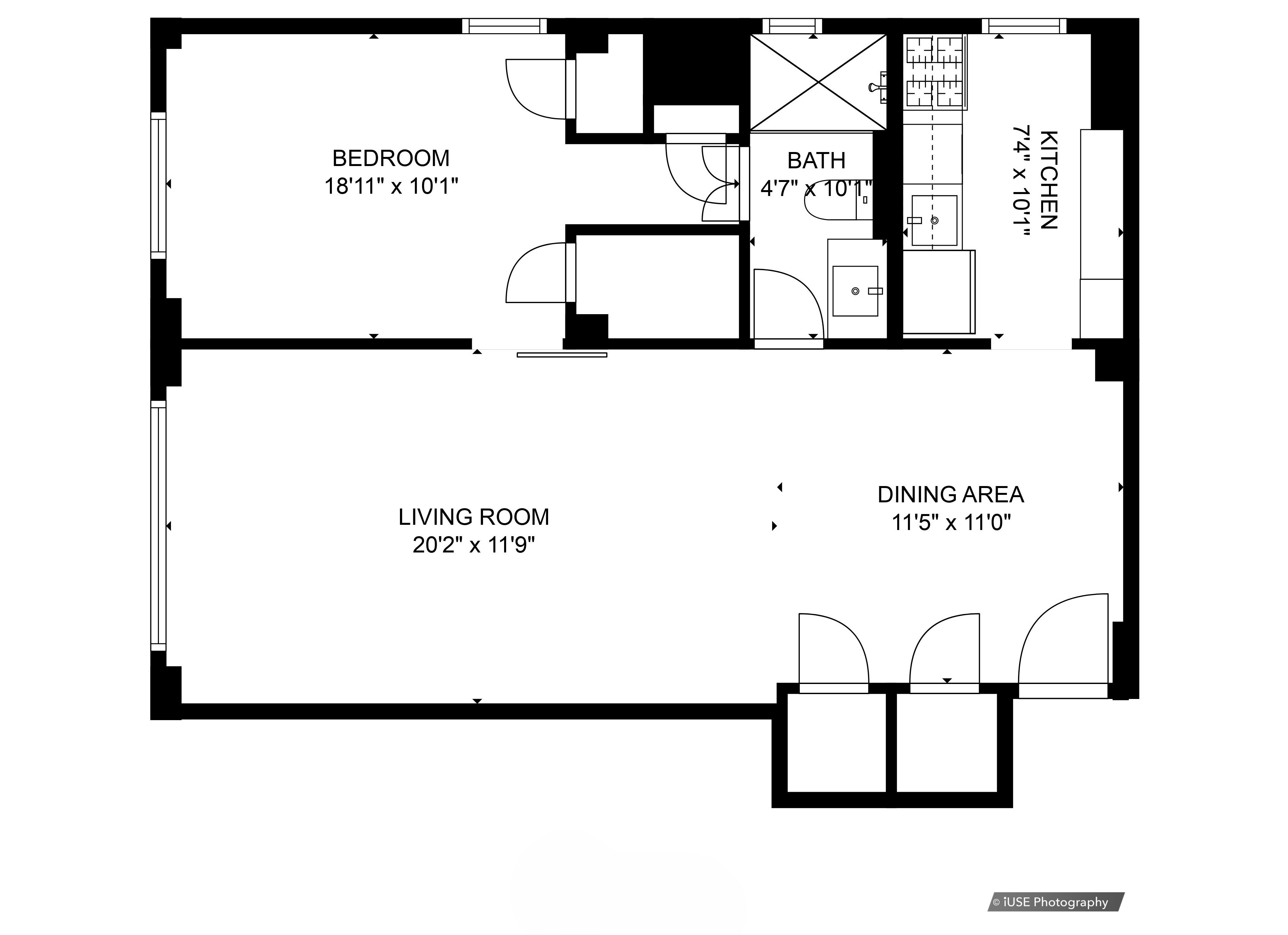 Floorplan for 200 East 36th Street, 14G