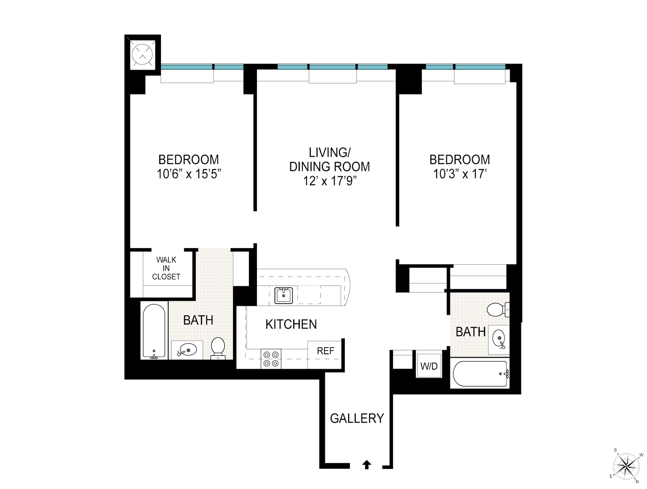 Floorplan for 242 East 25th Street, 8A