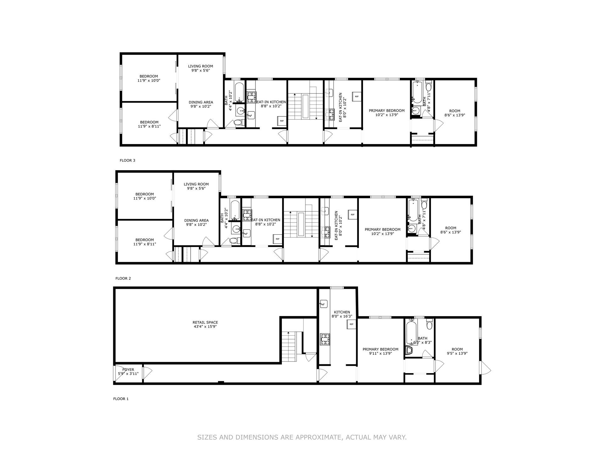 Floorplan for 8710 3rd Avenue