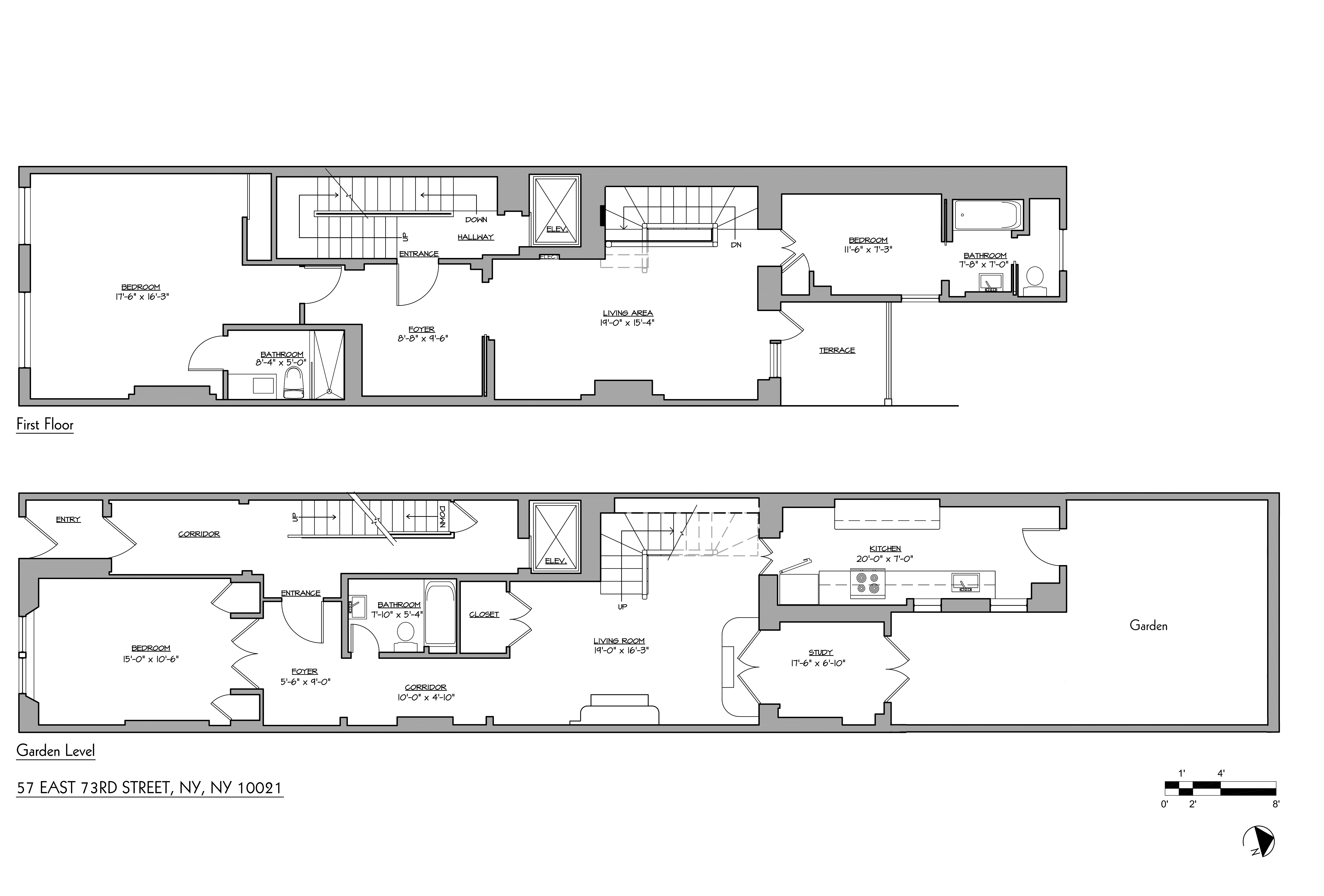 Floorplan for 57 East 73rd Street, AB