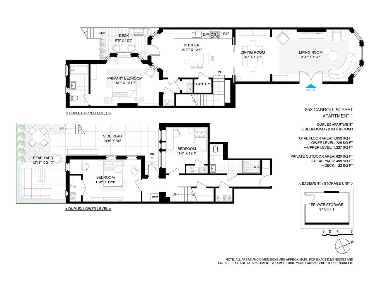 Floorplan for 853 Carroll Street, GARDEN