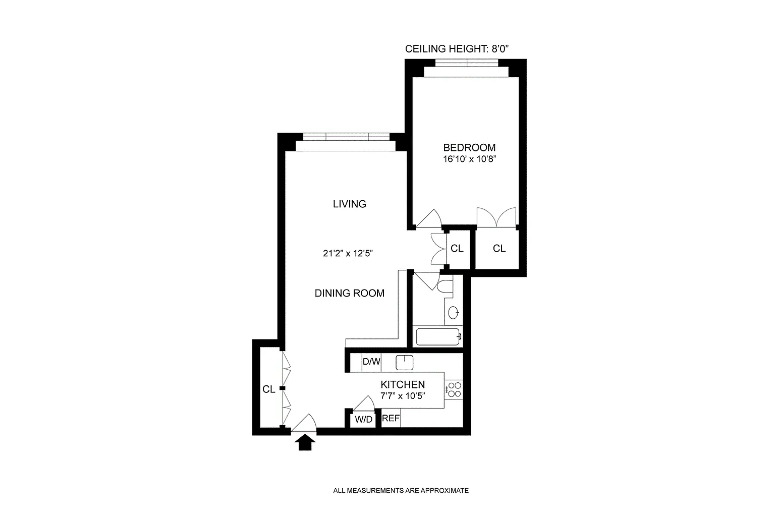 Floorplan for 360 West 22nd Street, 8K