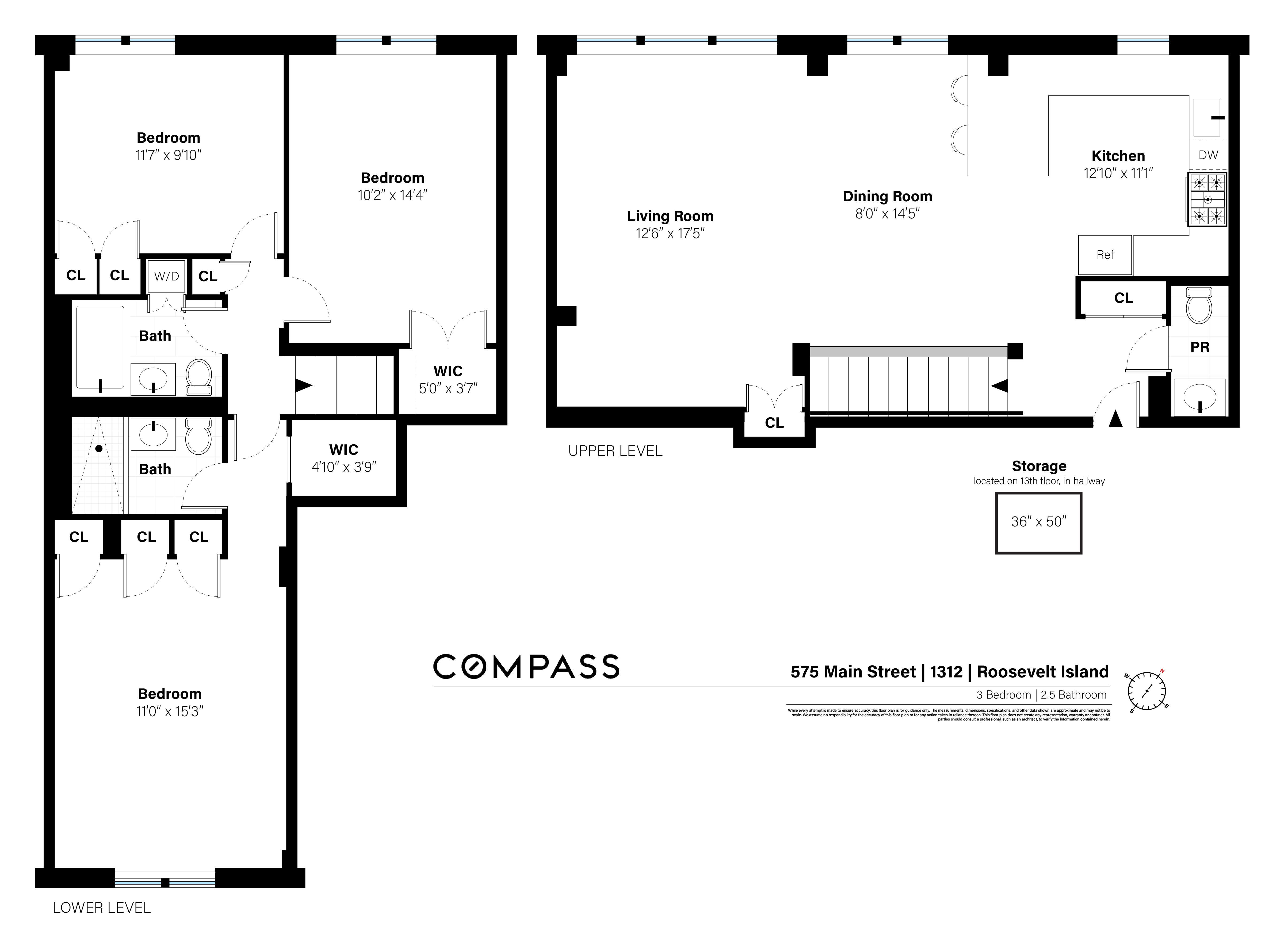 Floorplan for 575 Main Street, 1312