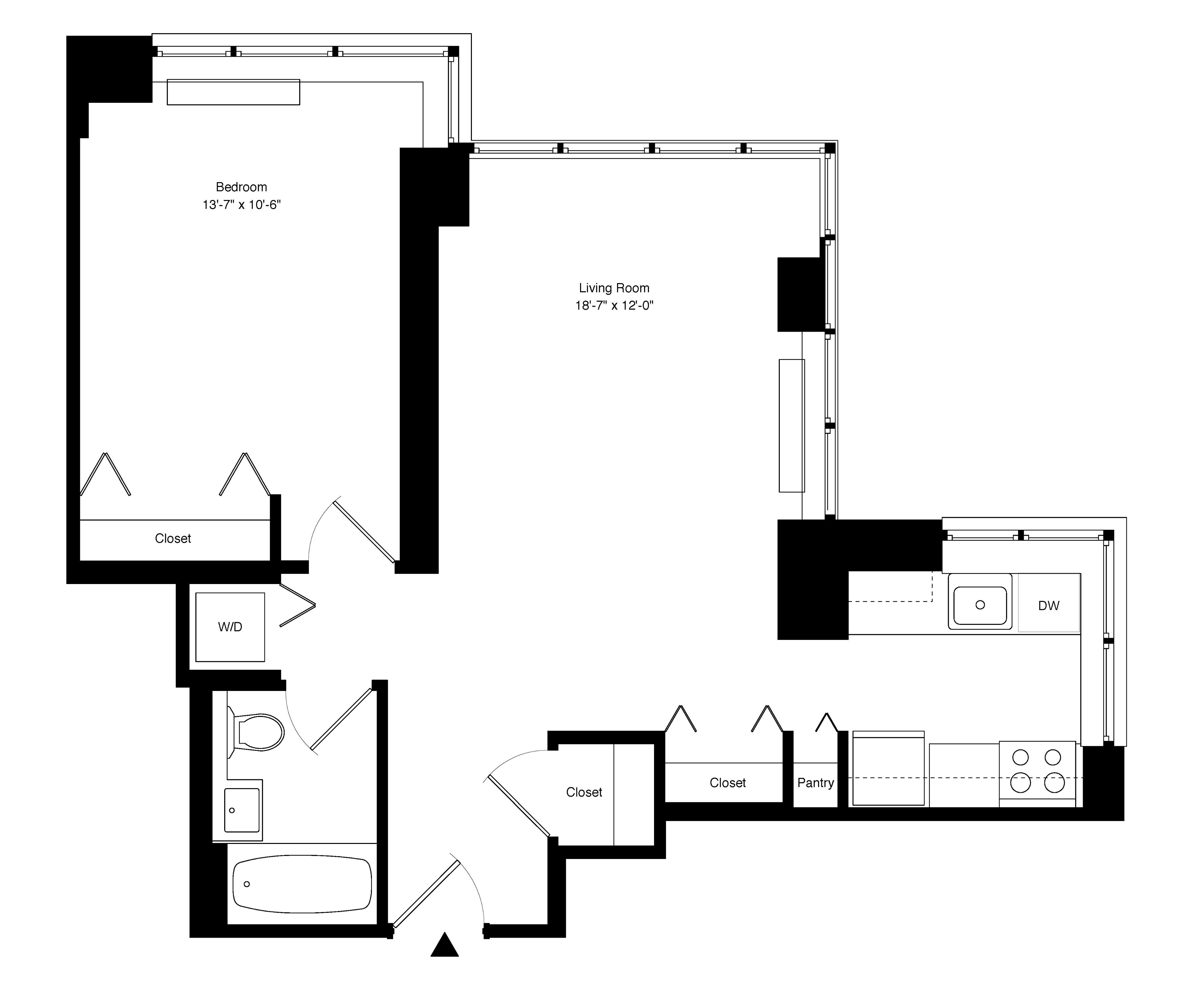 Floorplan for 55 West 25th Street, 9-C