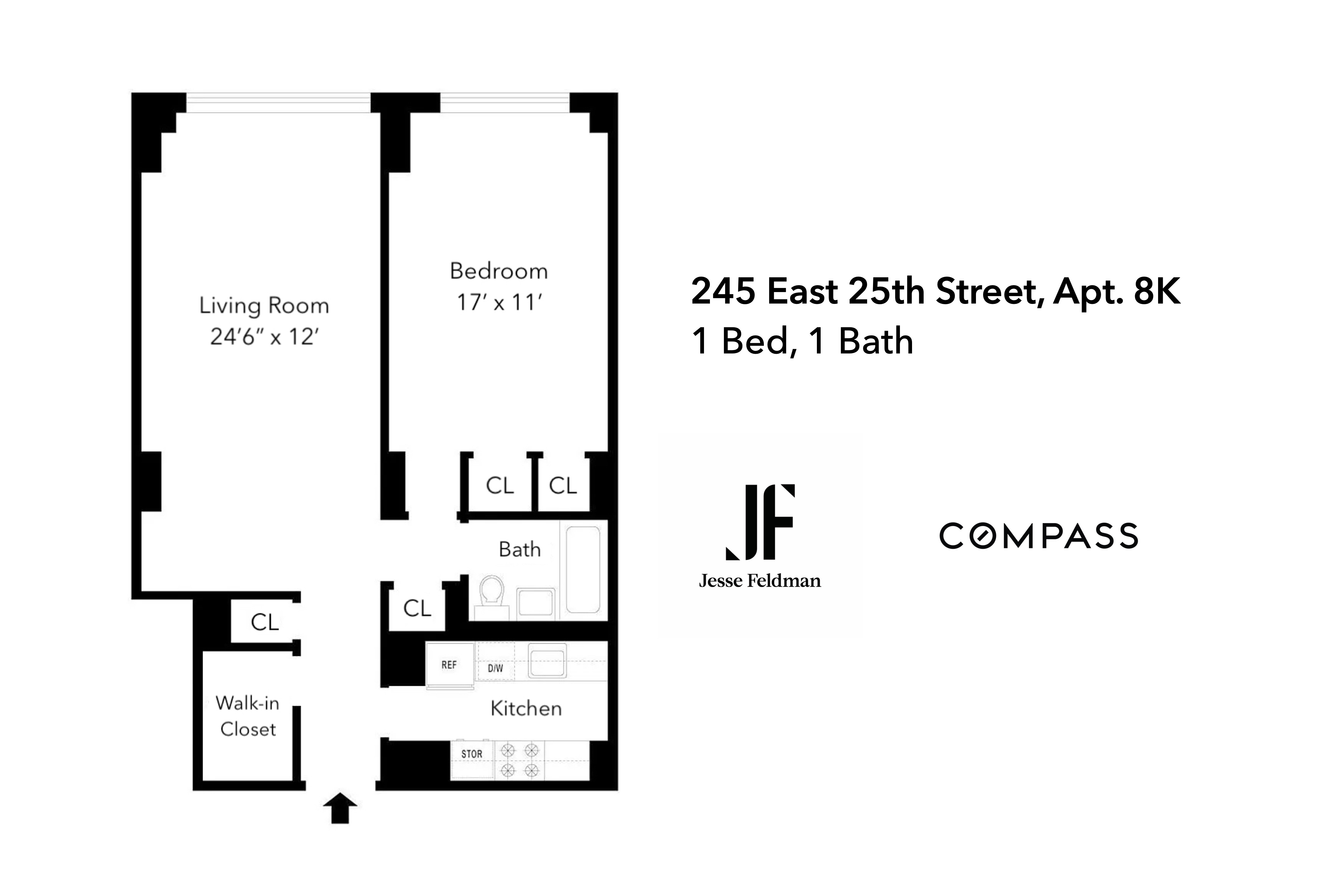 Floorplan for 245 East 25th Street, 8K