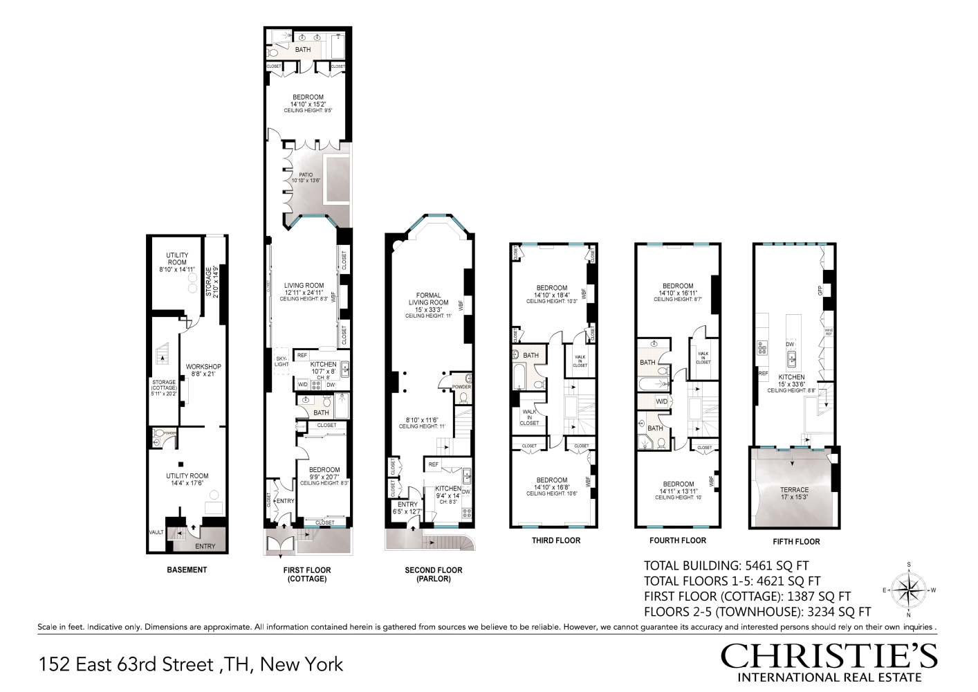 Floorplan for 152 East 63rd Street, 1/2