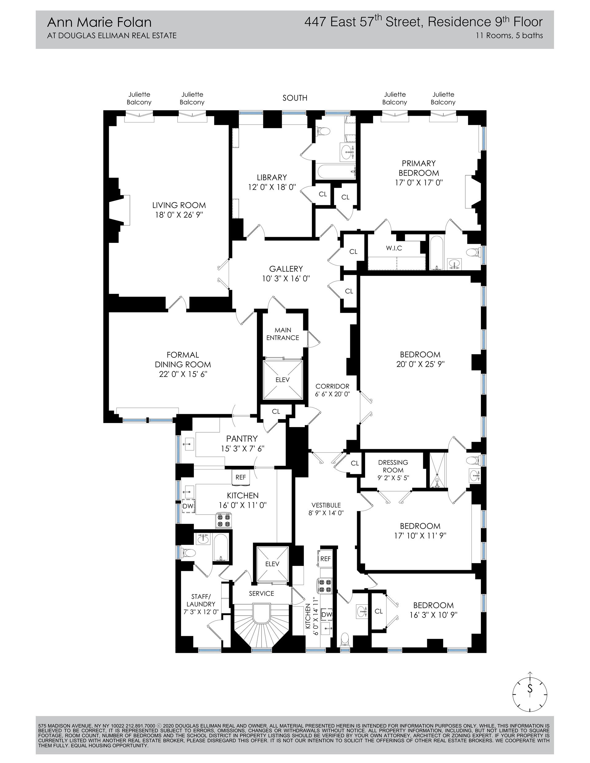 Floorplan for 447 East 57th Street, 9THFLR