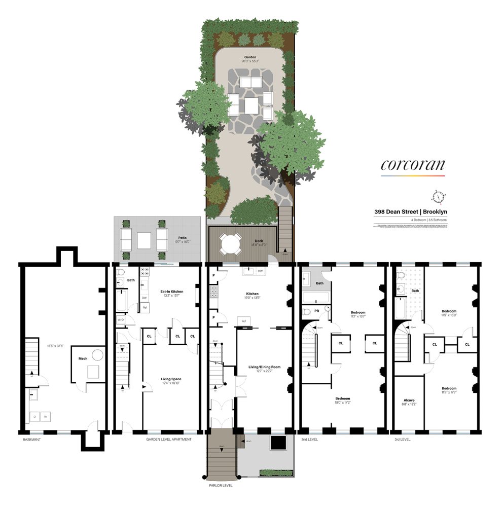 Floorplan for 398 Dean Street