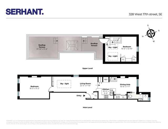 Floorplan for 328 West 17th Street, 5E